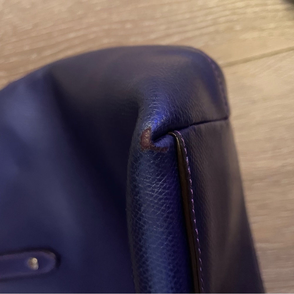 Coach Blue iridescent and Purple Tote Bag - Picture 9 of 11